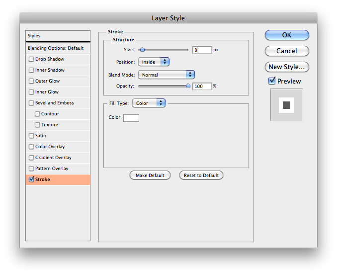 Box Shadow Design Layer Styles