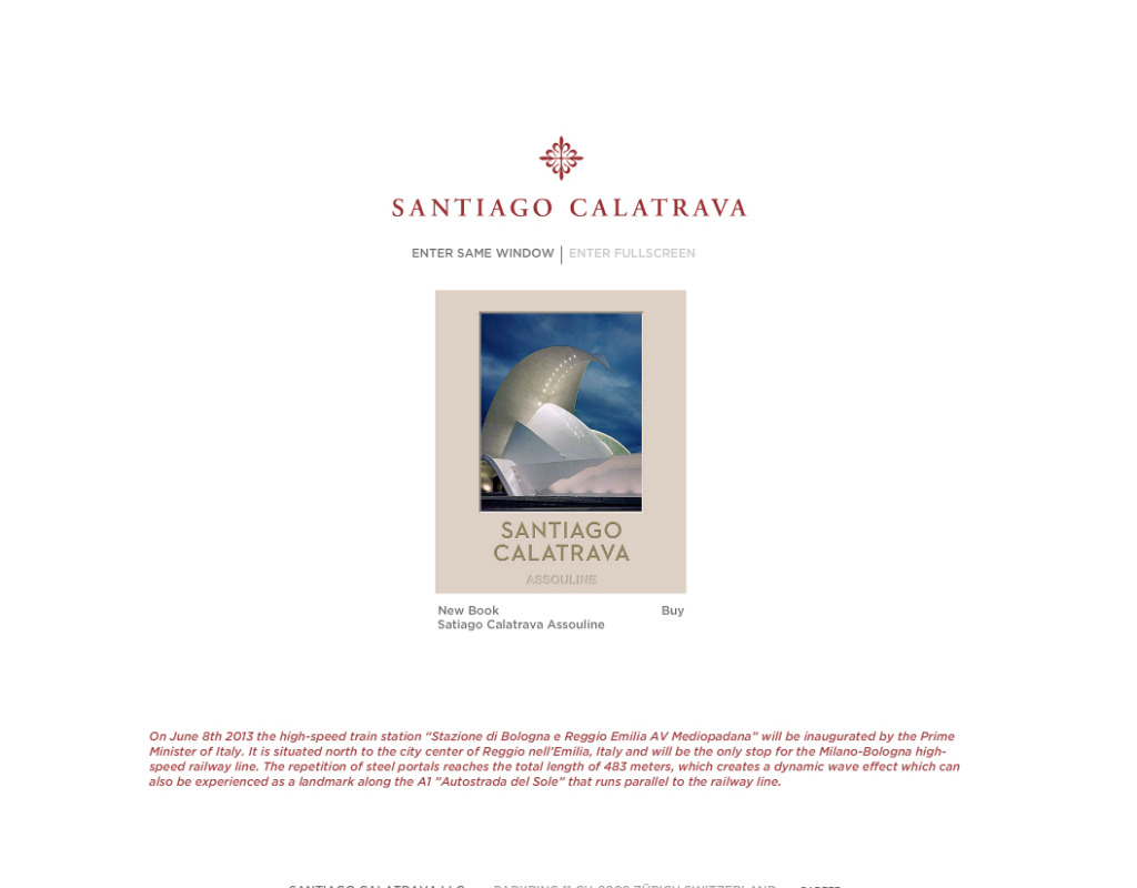 Calatrava1 opening page
